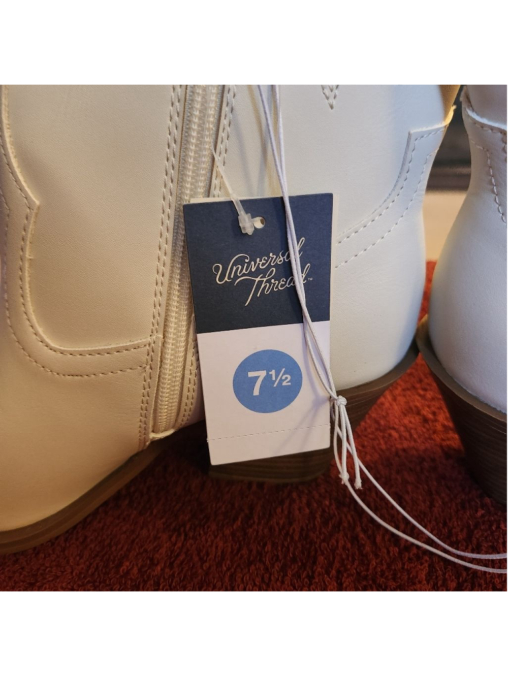 Tiana Western Boots with Memory Foam Insole - Universal Thread Cream 7.5 - Picture 10 of 11